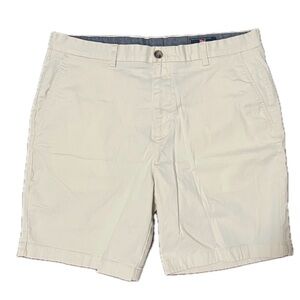vineyard vines khaki cream tan flat front casual shorts cotton preppy luxury